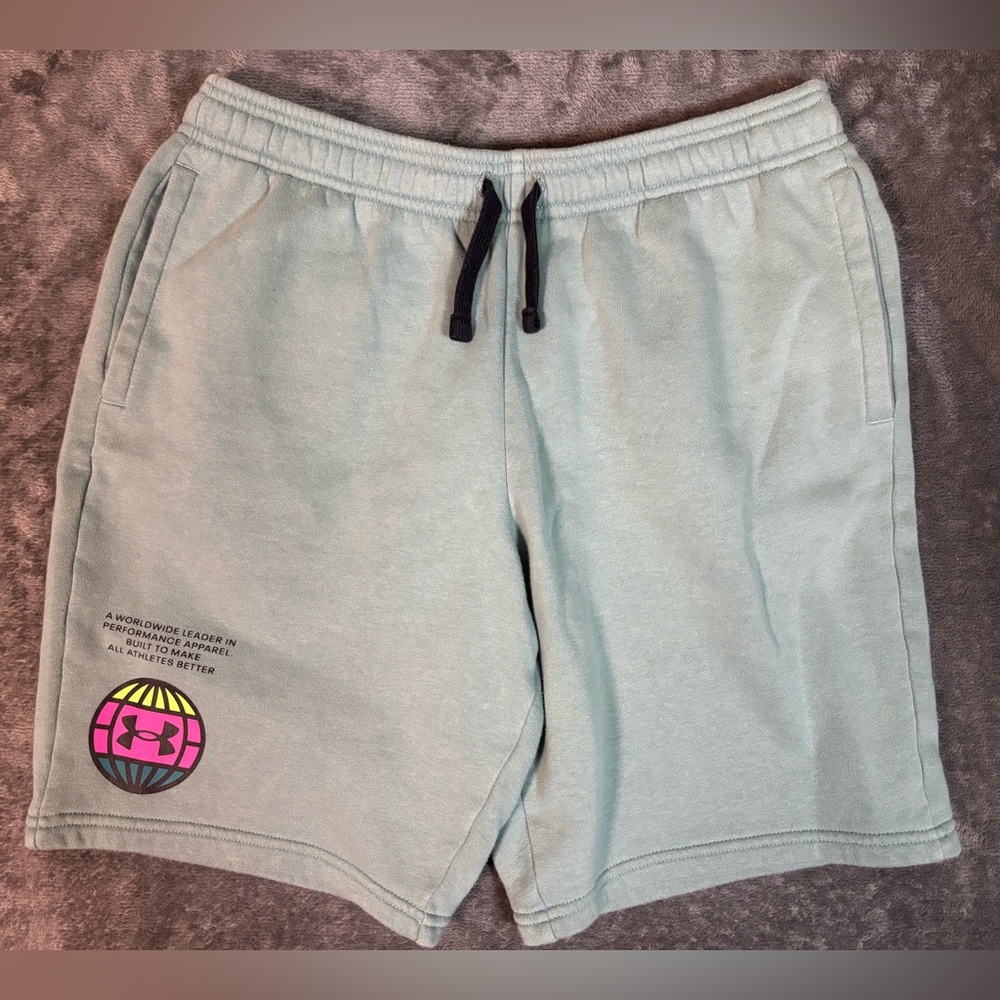 Under Armour Youth XL Sweatshorts Sage Green